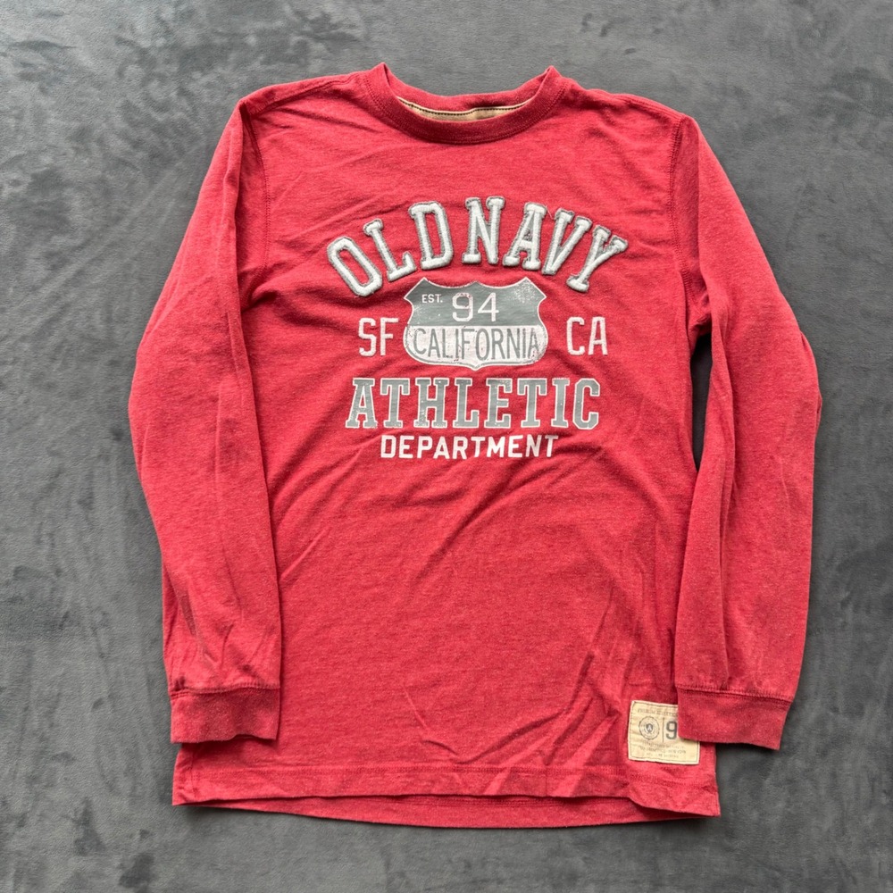 Old Navy Athletic Dept California Graphic Long Sleeve Tee Red XL Boys